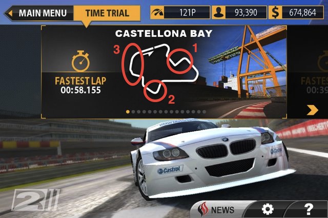 高橋くんのreal Racing 2信 Vol 1 Castellona Bay攻略 ブレーキがかなり重要です Appbank