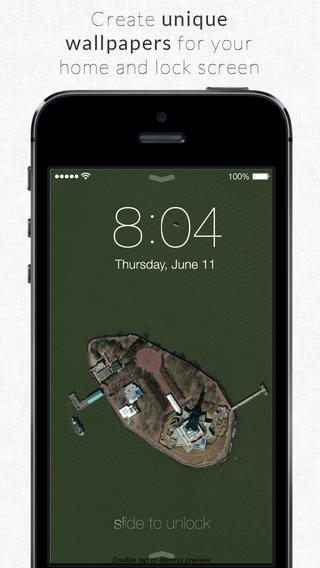 お昼のiphoneアプリ無料セール情報 好きな場所の衛星写真を壁紙にできる Mapify Your Wallpaper が0円 無料 他12本 Appbank