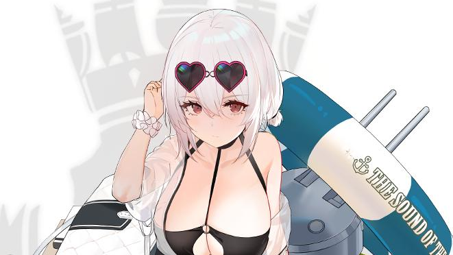 アズールレーン 軽巡 シリアスのl2d 追加ボイスつき水着着せ替え ハート形のサングラスがめちゃかわ Appbank