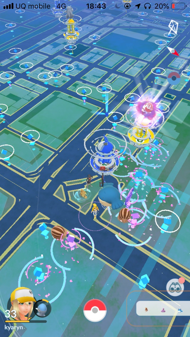 ポケモンgo 色違いニョロモを狙って聖地でプレイ 横浜イベント中で出現ポケモンも変化 Appbank