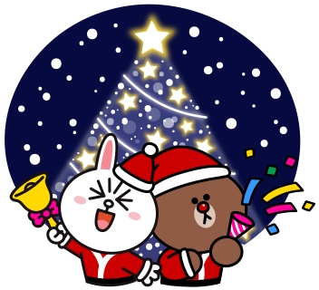 Lineスタンプ 定額サービスにブラウンが仲間入り クリスマスやお正月に最適の24種が期間限定登場 Appbank