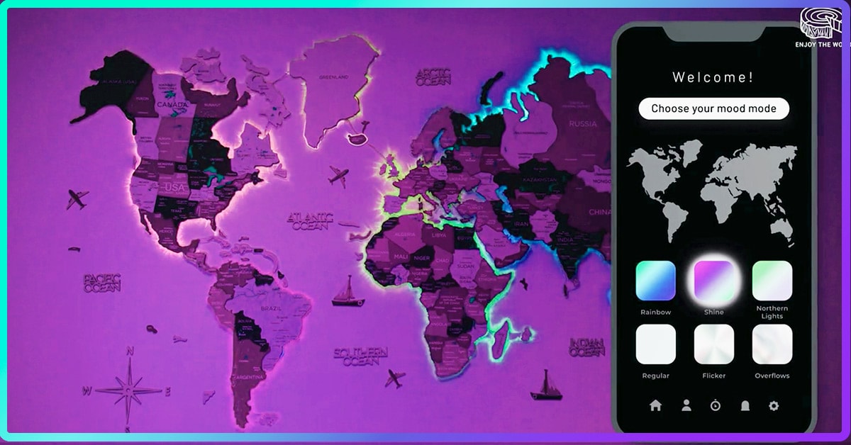 5400万円を集めた 光る世界地図 がオシャレ 確かにこれは欲しくなる Appbank