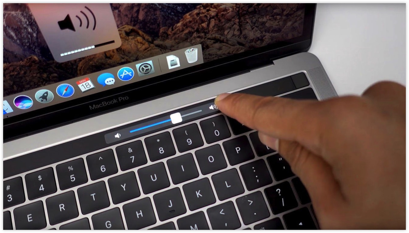 MacBook Pro touch bar