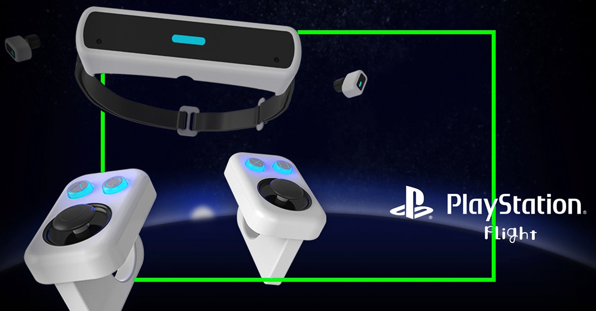 未来のvrゲーム機 Playstation Flight の仮想cg 持ち運びもらくらくです Appbank