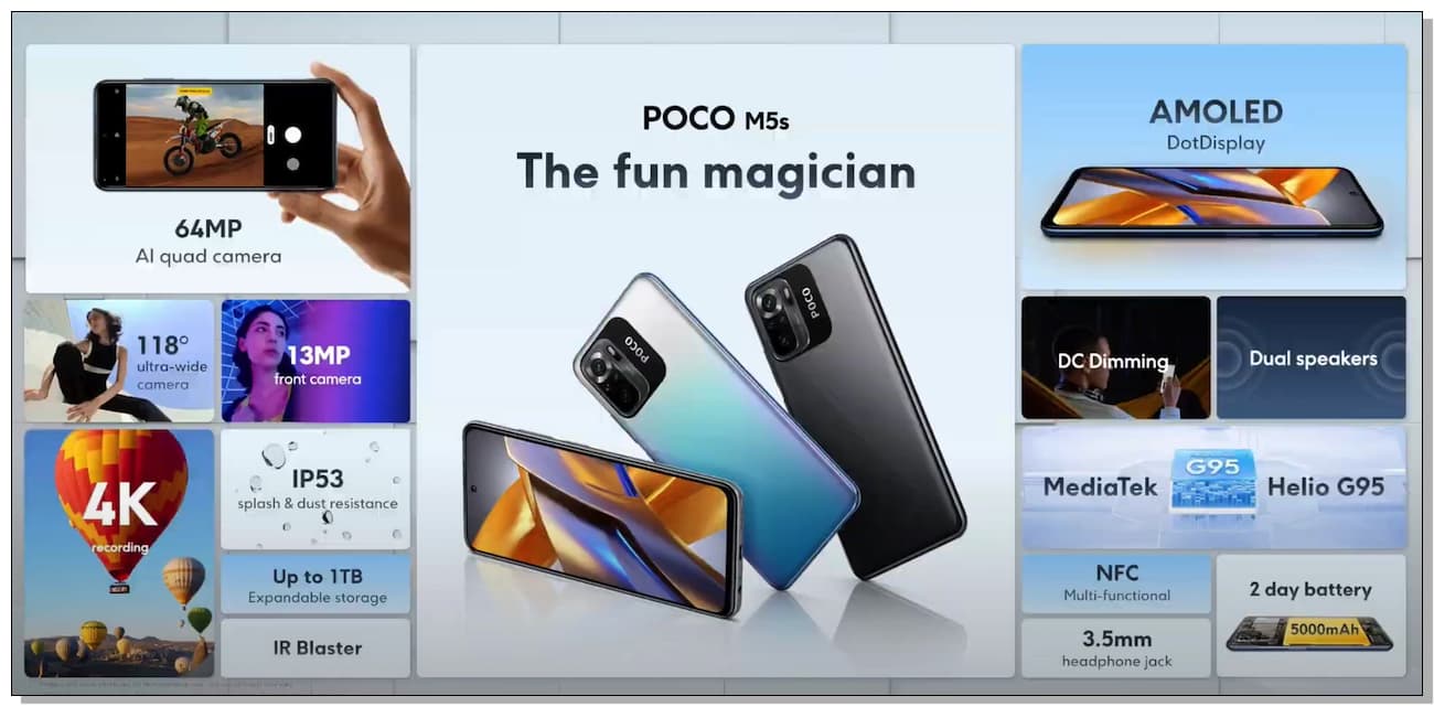 Android, スマホ, POCO M5s,  カメラの特徴