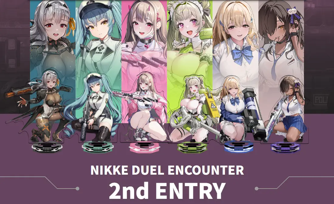 「勝利の女神：NIKKE」アクリルスタンドカードゲーム第2弾「NIKKE DUEL ENCOUNTER 2nd ENTRY」12月20日発売決定！