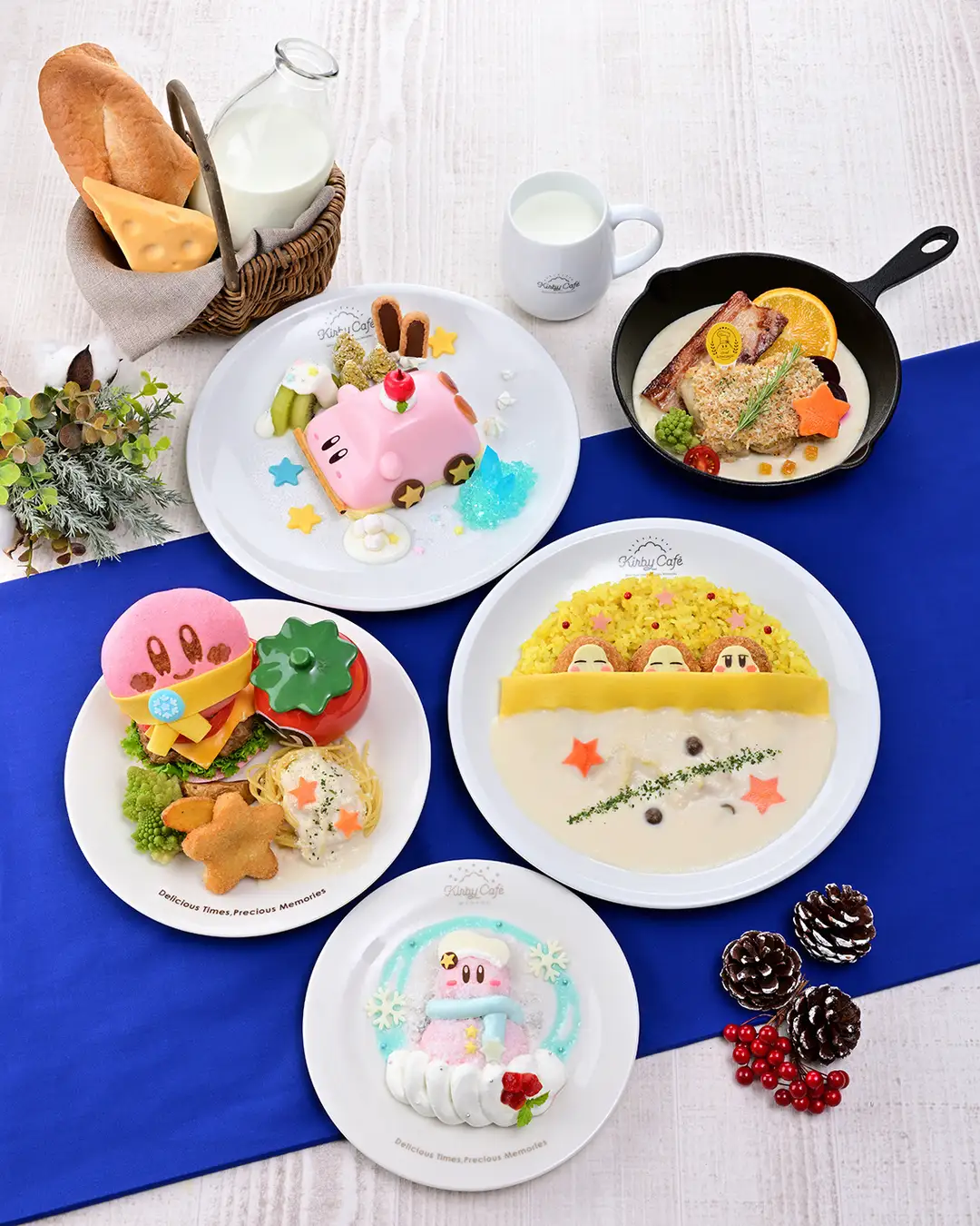 星のカービィの『Kirby Café』にて「カービィカフェ WINTER 2024」を11月13日より順次開催！　ミルクやチーズを使った限定メニューが登場！