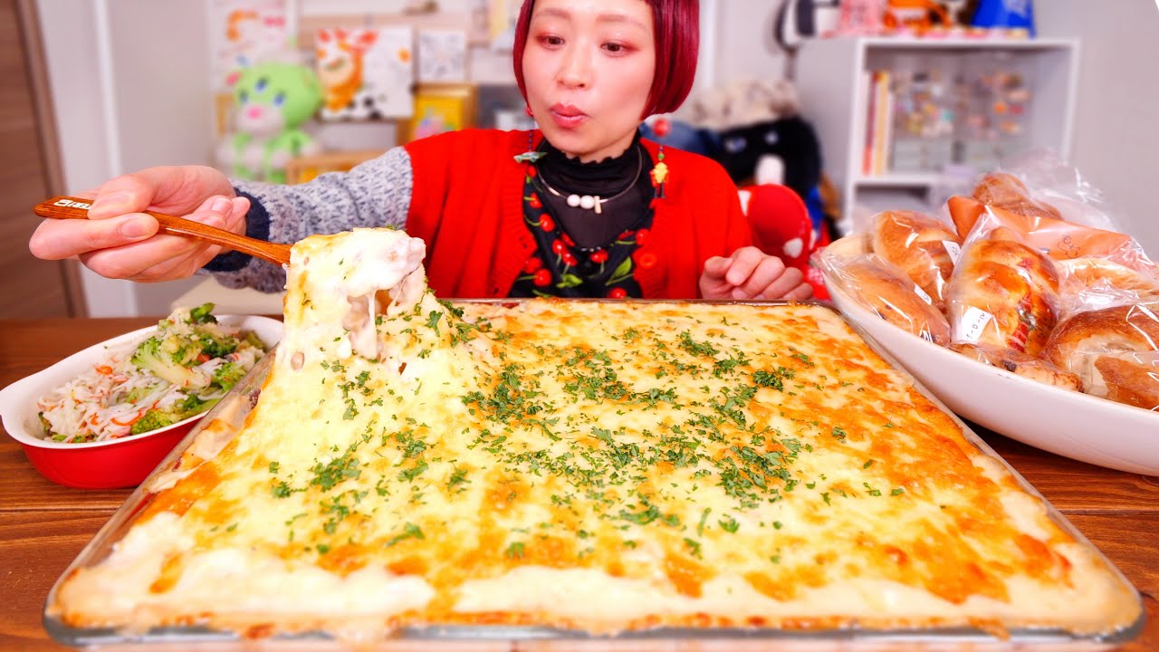 ロシアン佐藤、800gの長芋と300gのチーズで作る“ヘルシー巨大グラタン”を食べる！　ヘルシーとは？