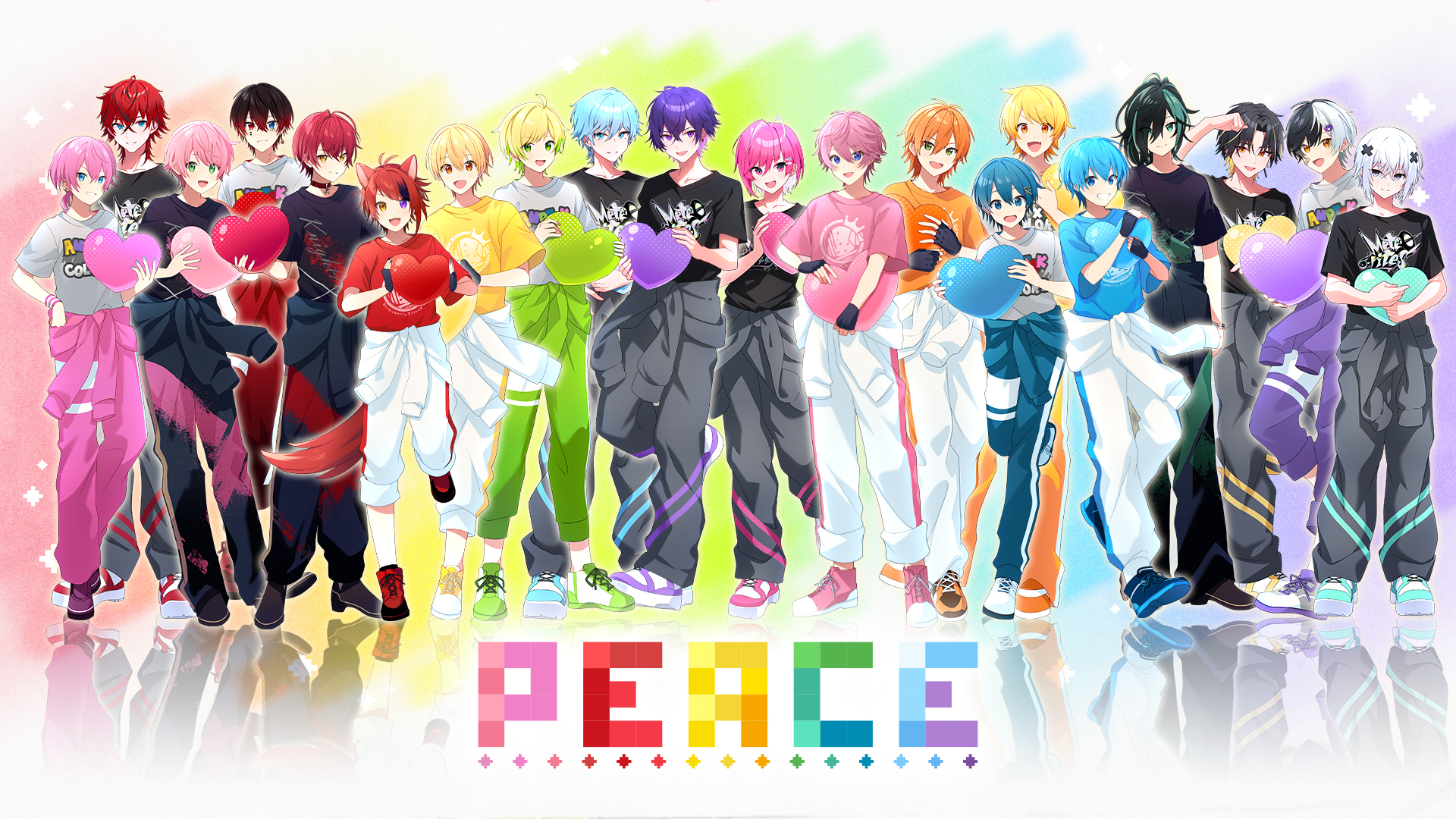 「すとぷり」など4グループが歌う『PEACE – 2025ver.』のMV公開！　動画企画「STPR紅白合戦」の紅白組パートも